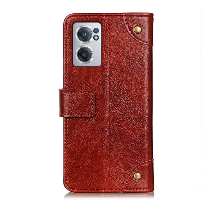Bild 3, OnePlus Nord CE 2 5G Fodral Nit Dekor Läder Brun