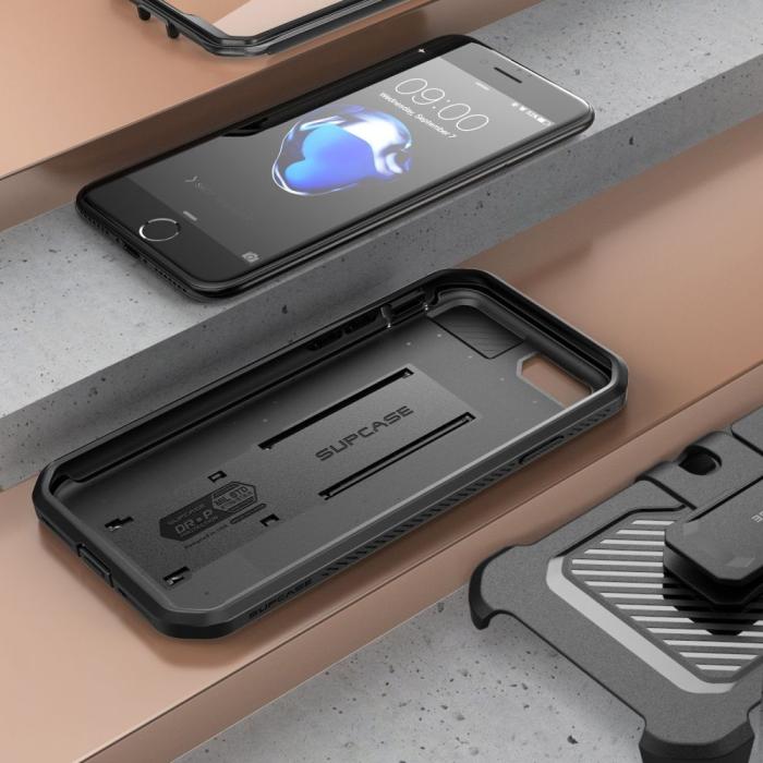 Bild 4, Supcase iPhone 7/8/SE Skal Unicorn Beetle Pro Svart