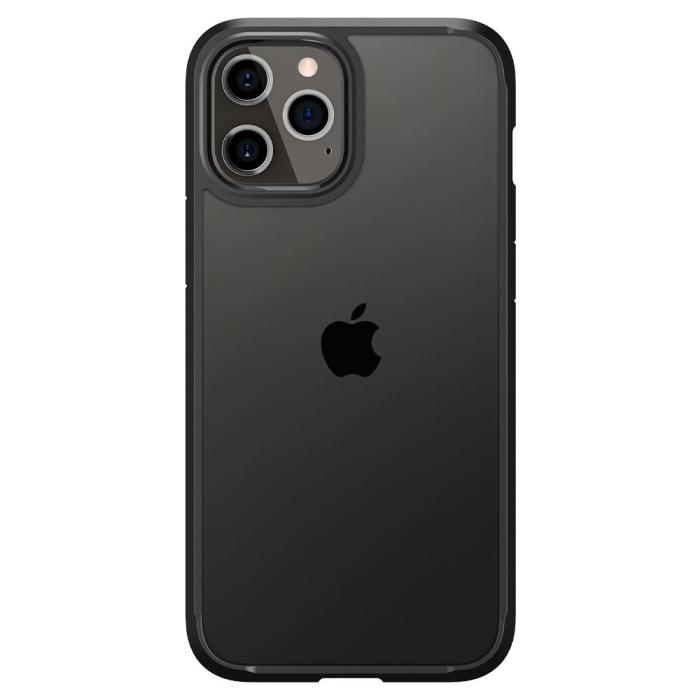 Bild 2, Spigen iPhone 12 / 12 Pro Skal Ultra Hybrid Matt Svart