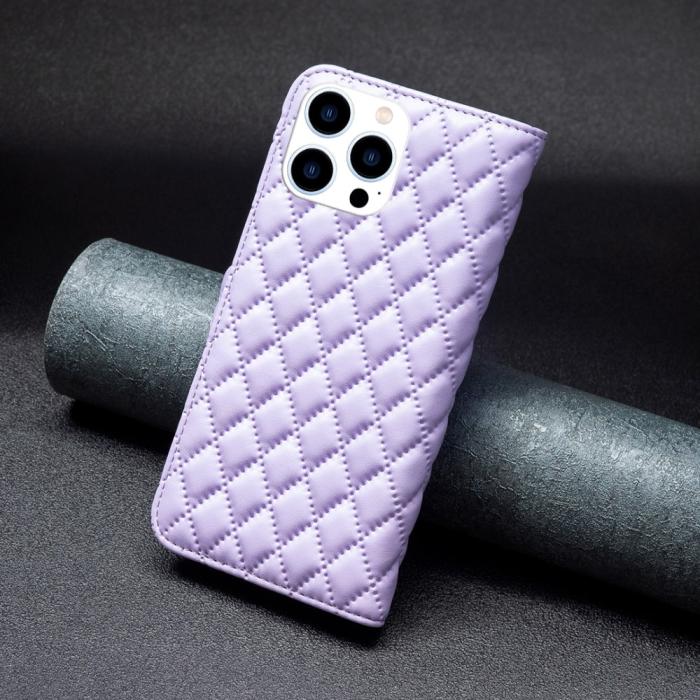Bild 6, iPhone 16 Pro Max Fodral Diamond Läder Lila