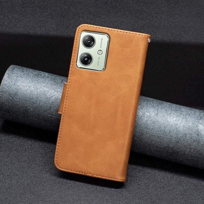 Bild 6, Motorola Moto G54 5G Fodral Shark Solid Brun