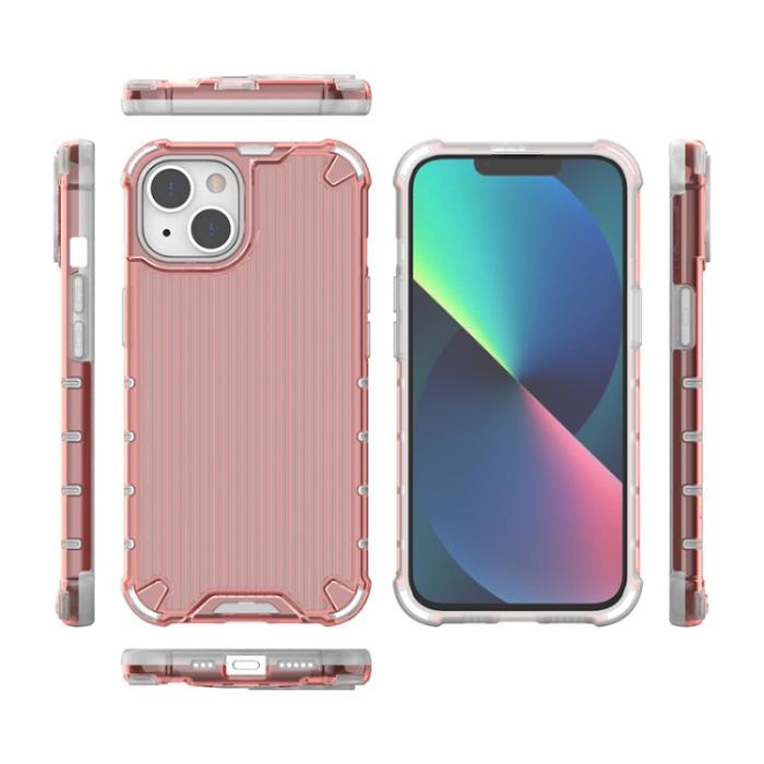 Bild 3, iPhone 14 Plus Skal Shockproof Resväska Design Röd