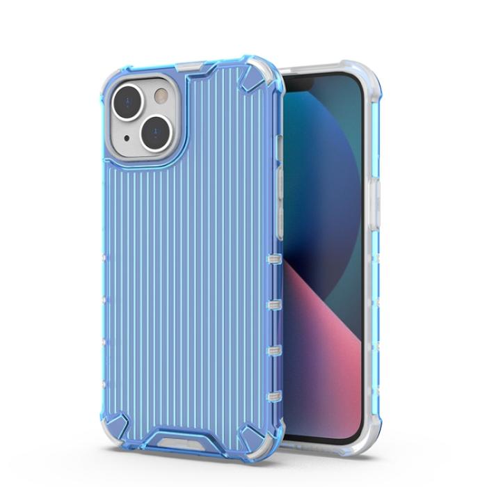 Bild 2, iPhone 14 Plus Skal Shockproof Resväska Design Blå
