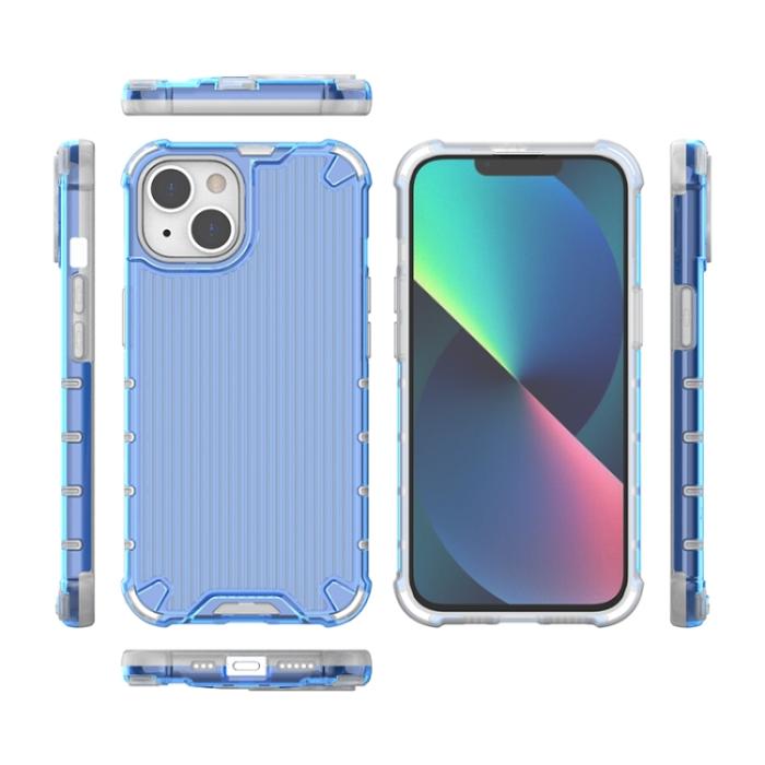 Bild 3, iPhone 14 Plus Skal Shockproof Resväska Design Blå