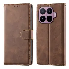 Xiaomi 17T Pro Fodral L&auml;der Brun