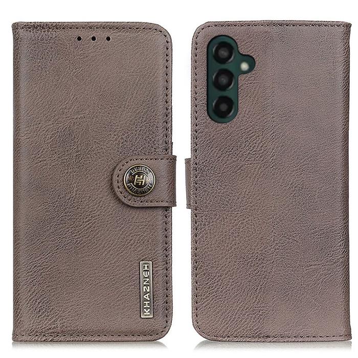 Bild 1, KHAZNEH Galaxy A35 5G Fodral Läder Khaki