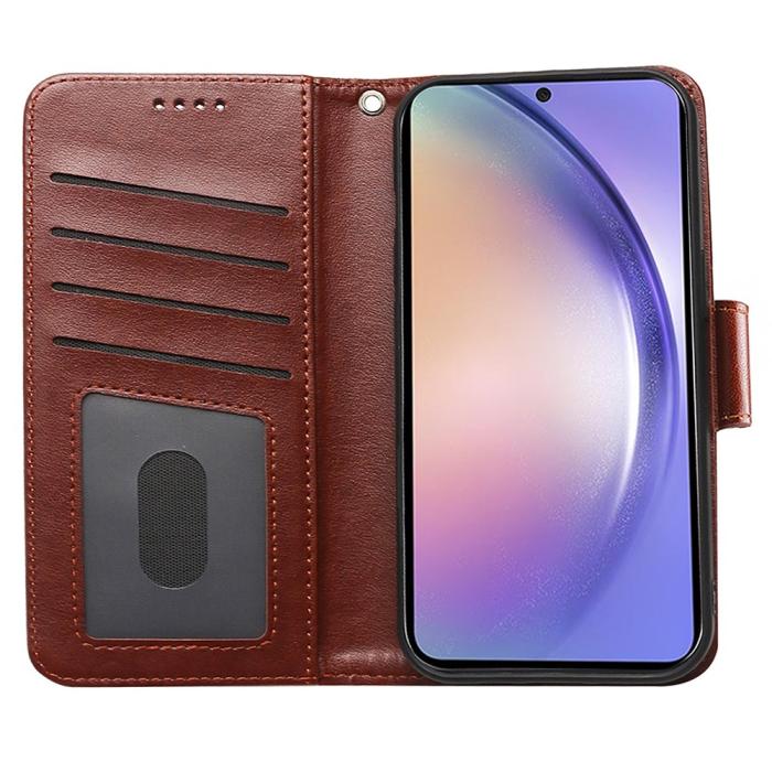 Bild 2, Samsung Galaxy A27 Fodral Läder Brun