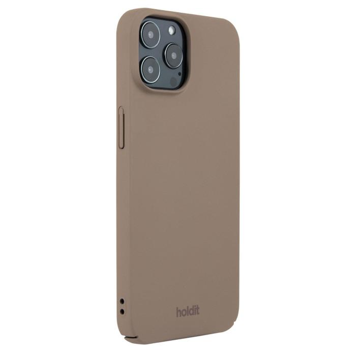 Bild 2, holdit iPhone 12 / 12 Pro Mobilskal Slim Mocha Brown