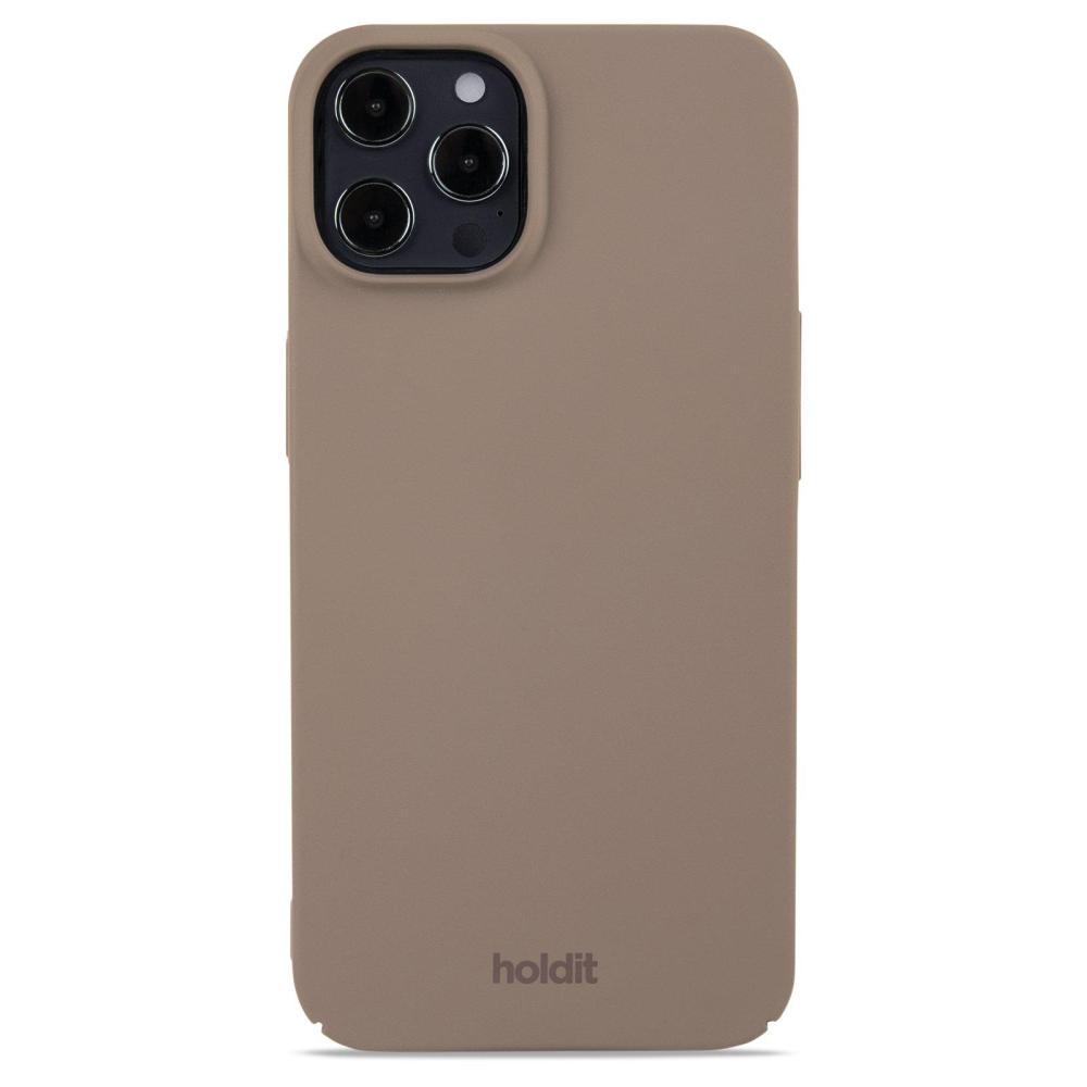 holdit iPhone 12 / 12 Pro Mobilskal Slim Mocha Brown