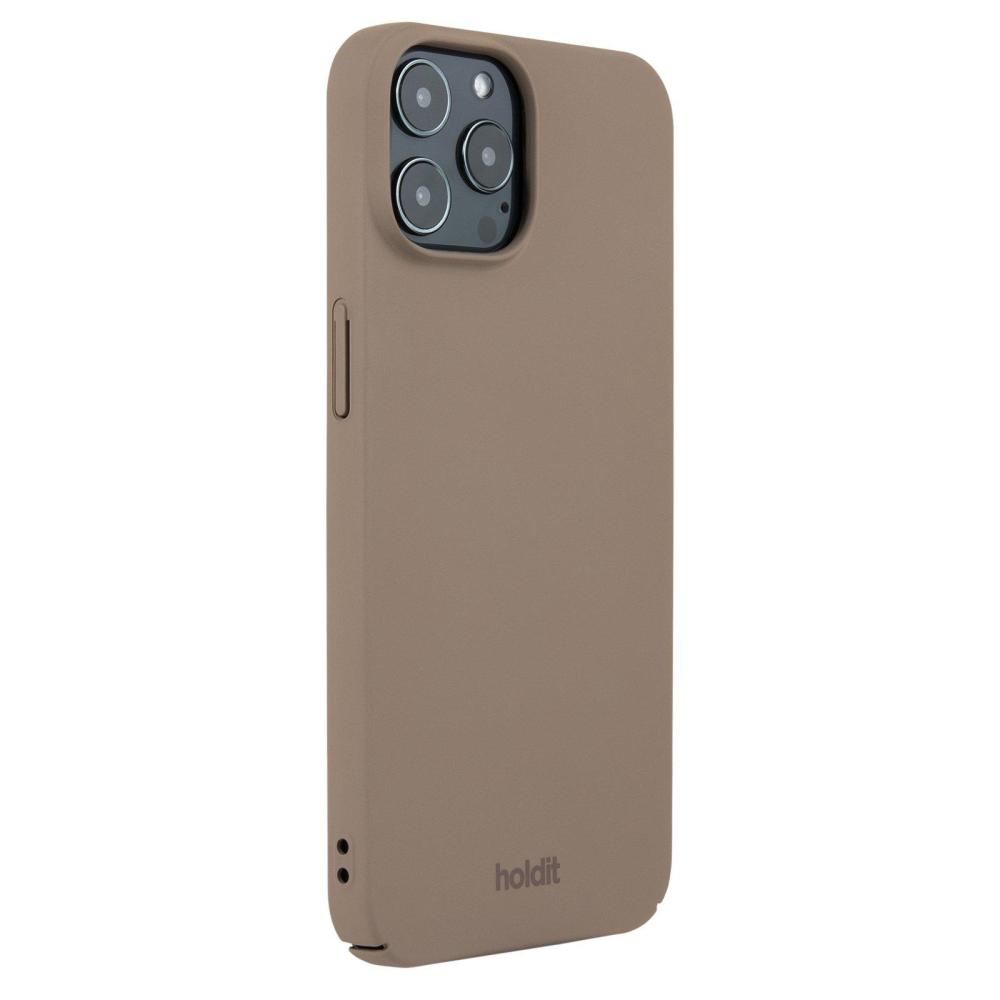 holdit iPhone 12 / 12 Pro Mobilskal Slim Mocha Brown