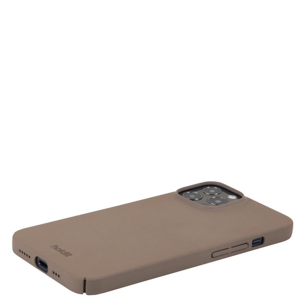 holdit iPhone 12 / 12 Pro Mobilskal Slim Mocha Brown