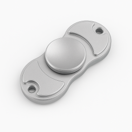 Fidget Spinner Dual Speed - Silver
