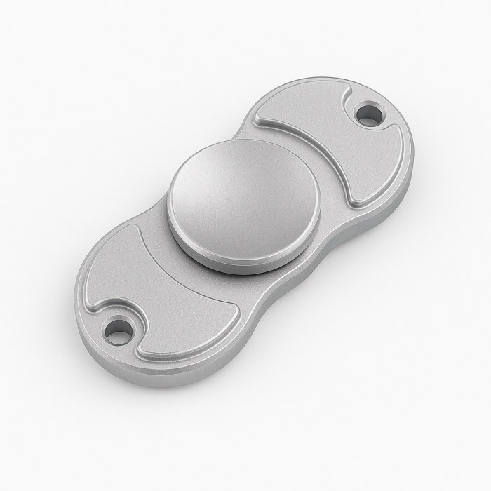 Bild 1, Fidget Spinner Dual Speed - Silver
