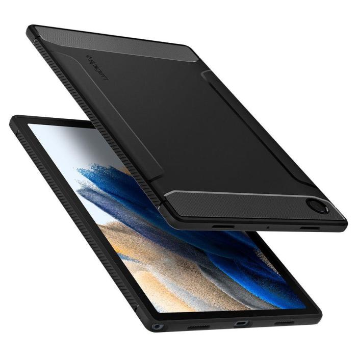 Bild 5, Spigen Samsung Galaxy Tab A8 10.5 Skal Rugged Armor Svart