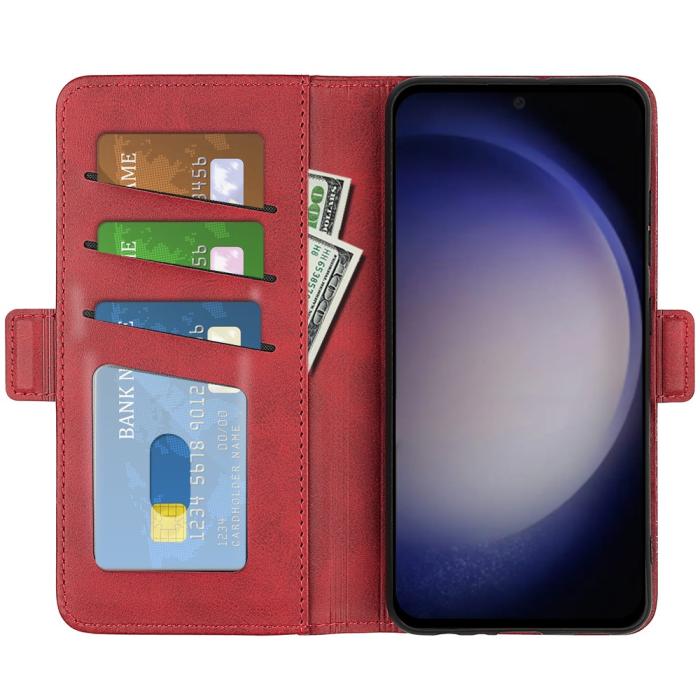 Bild 2, Samsung Galaxy S24 Fodral Med Magnetisk Stängning Röd