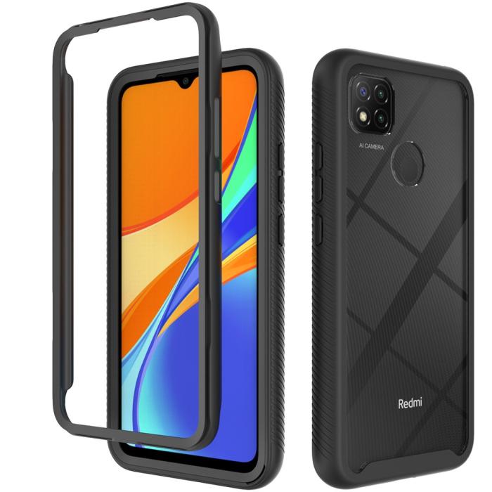 Bild 1, Xiaomi Redmi 9C Skal 360 Hybrid Svart
