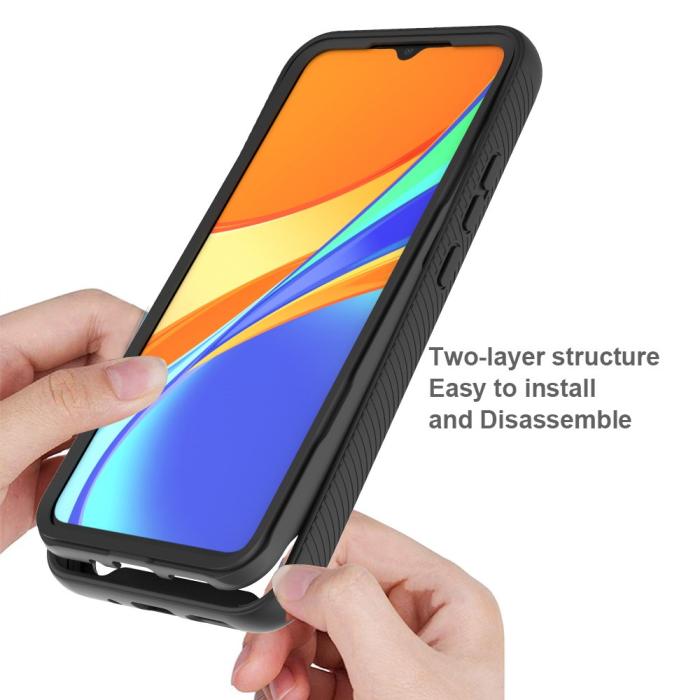 Bild 2, Xiaomi Redmi 9C Skal 360 Hybrid Svart