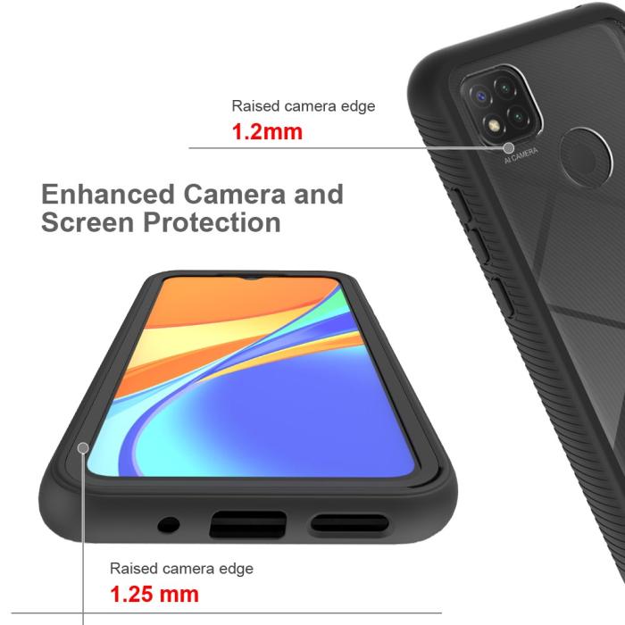 Bild 5, Xiaomi Redmi 9C Skal 360 Hybrid Svart