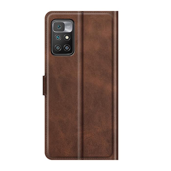 Bild 3, Xiaomi Redmi 10 Fodral Solid Läder Brun