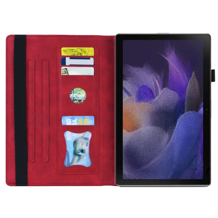 Bild 5, Samsung Galaxy Tab A8 10.5 (2021) Fodral Med Frontficka Röd