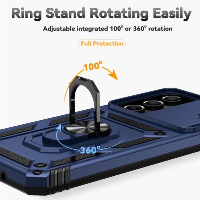 Bild 4, Samsung Galaxy A16 Skal CamShield Ring Hybrid Blå