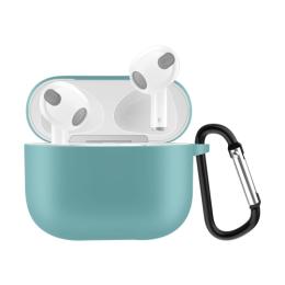 AirPods 3 Skal Silikon Karbinhake Cyan