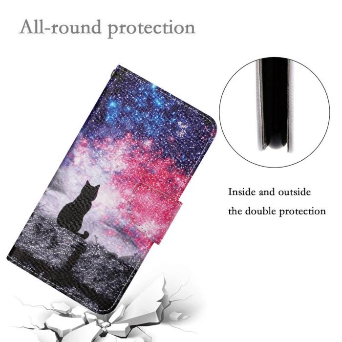 Bild 5, iPhone 16 Pro Fodral Med Tryck Galaxy Katt