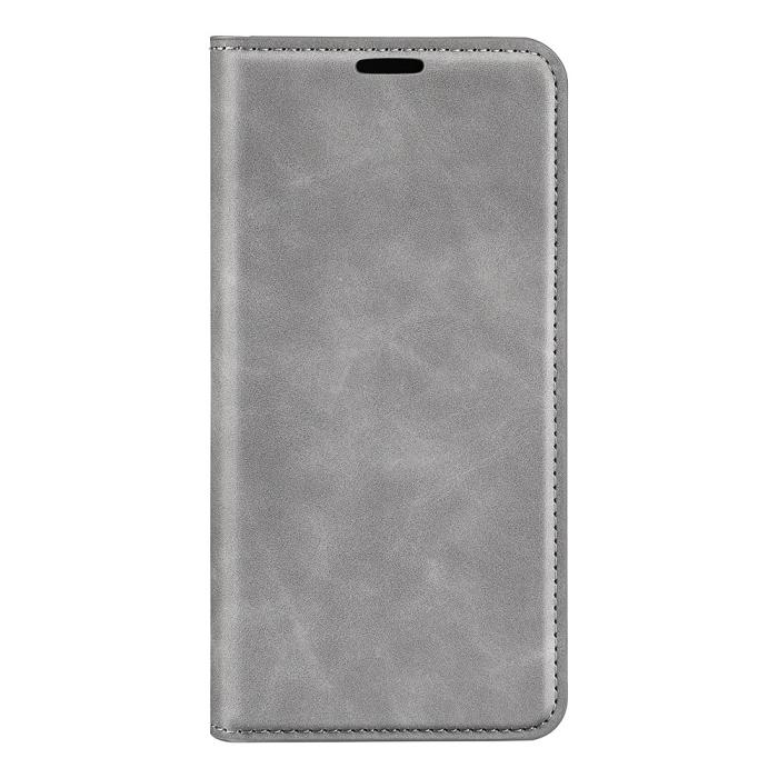 Bild 5, Motorola Edge 70 Fodral Flip Skin Touch Läder Grå