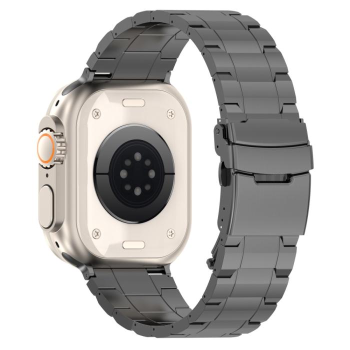 Bild 1, Apple Watch 41/40/38 mm Armband Steel Titanium Grå