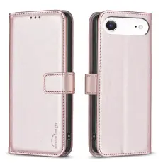 BINFEN iPhone Air Fodral L&auml;der Ros&eacute;guld