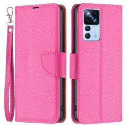 Xiaomi 12T / 12T Pro Fodral Shark Litchi Rosa