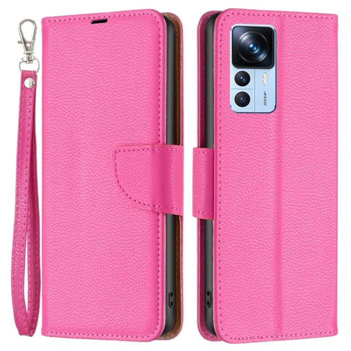 Bild 1, Xiaomi 12T / 12T Pro Fodral Shark Litchi Rosa
