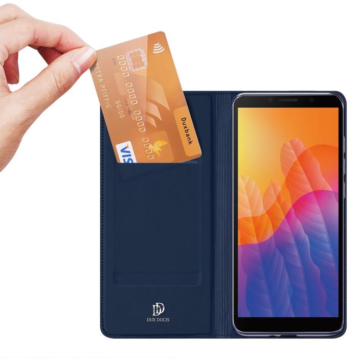 Bild 2, Huawei Y5p - DUX DUCIS Skin Pro Plånboksfodral - Blå