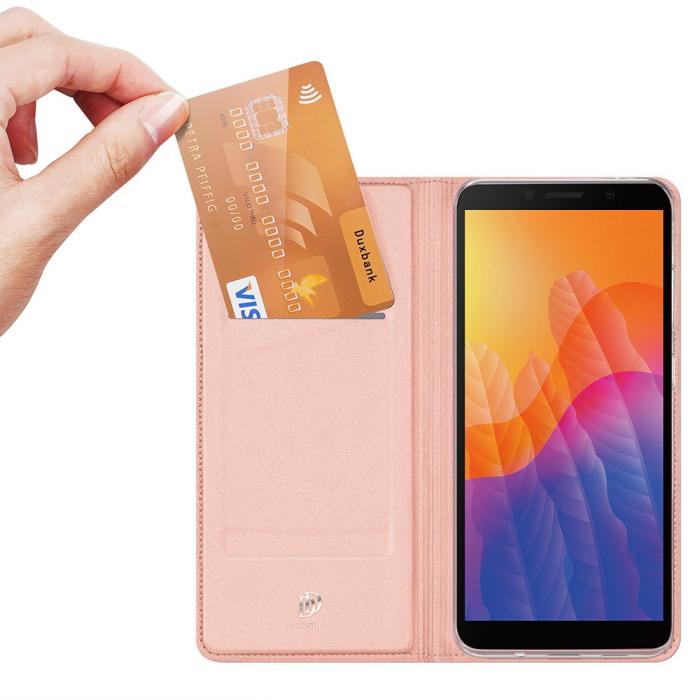 Bild 2, Huawei Y5p - DUX DUCIS Skin Pro Plånboksfodral - Roséguld