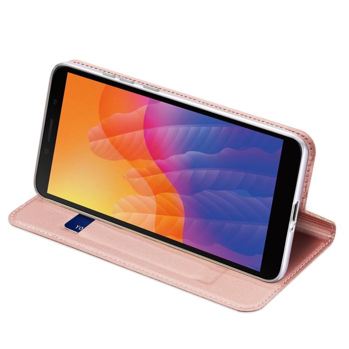 Bild 5, Huawei Y5p - DUX DUCIS Skin Pro Plånboksfodral - Roséguld