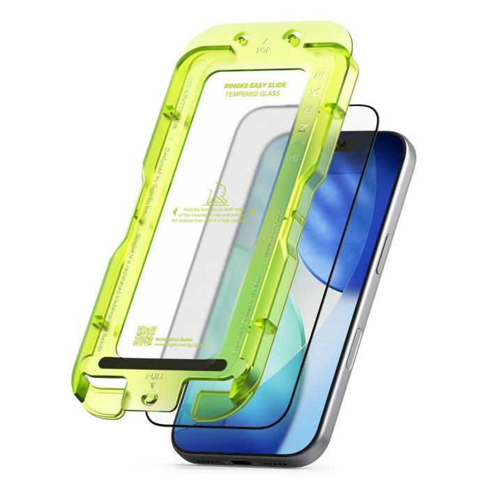 Bild 2, Ringke iPhone 18 Pro Max/17 Pro Max 2-PACK Easy Slide Skärmskydd Härdat Glas