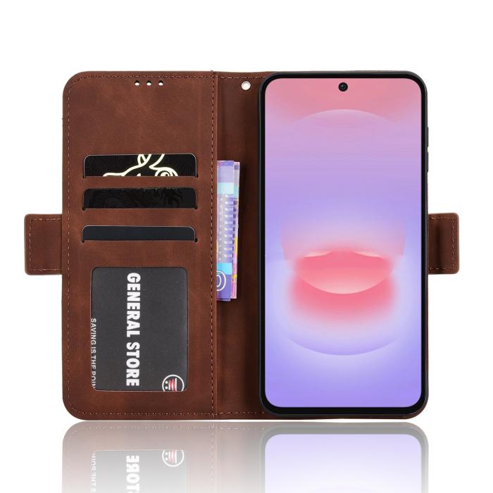 Bild 4, Samsung Galaxy A27 5G Fodral Med Avtagbart Kortfack Brun