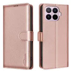 BINFEN Xiaomi 17T Pro Fodral RFID L&auml;der Ros&eacute;guld