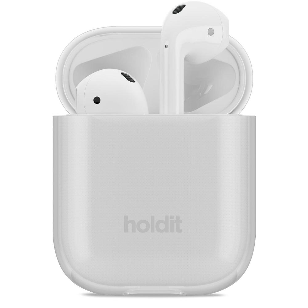 holdit Apple AirPods Nygård Skal Seethru Vit