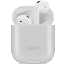 holdit Apple AirPods Nygård Skal Seethru Vit