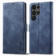 LC.IMEEKE Galaxy S23 Ultra Fodral Flip Läder Blå