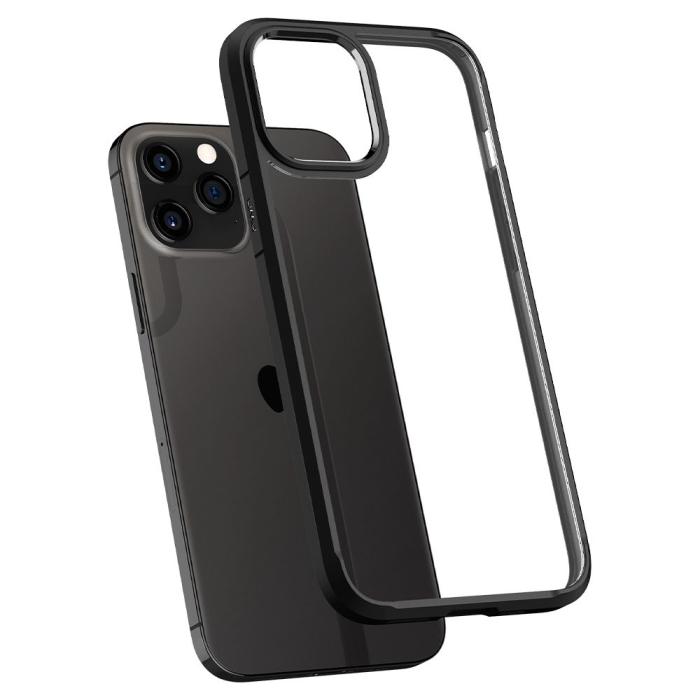Bild 6, Spigen iPhone 12 / 12 Pro Skal Ultra Hybrid Matt Svart