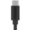 Smartline 1m 3A USB-C Laddningskabel Svart