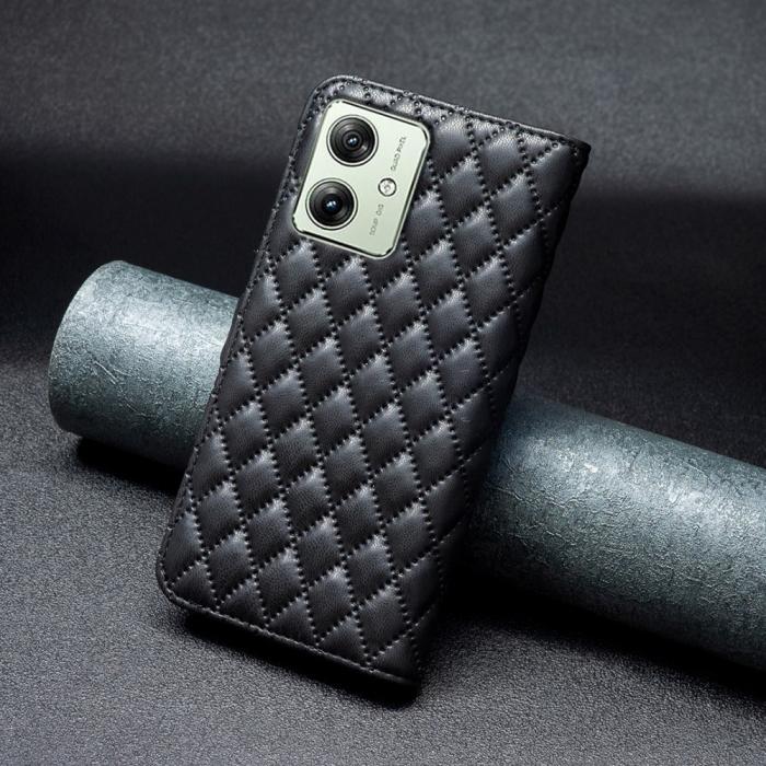 Bild 6, Motorola Moto G54 5G Fodral Diamond Läder Svart