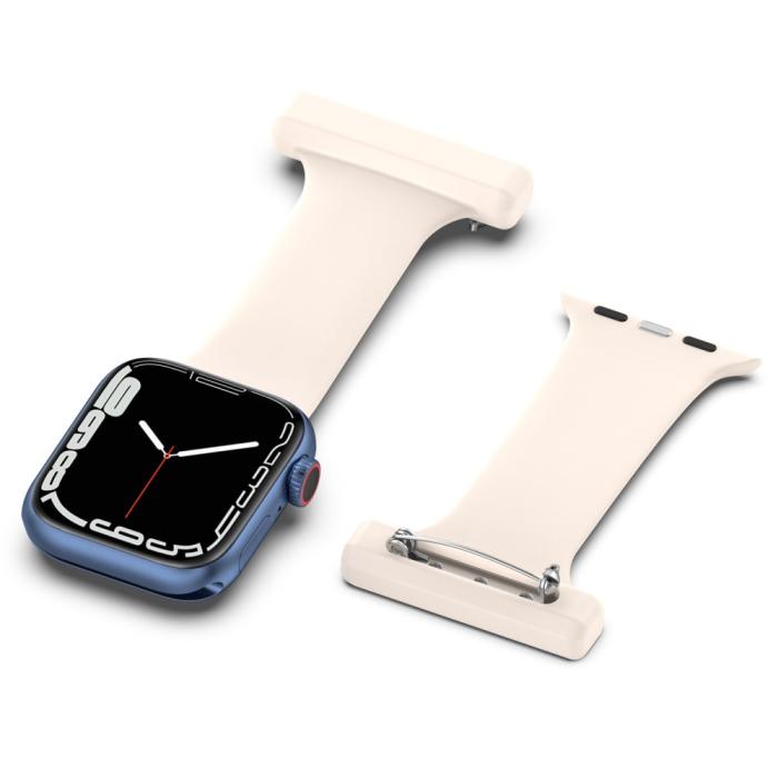 Bild 5, Apple Watch 42/44/45/49 mm Rem Sjuksköterska Ivory
