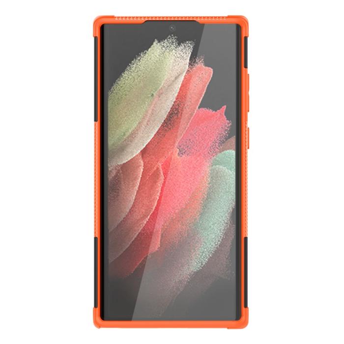 Bild 4, Samsung Galaxy S22 Ultra Skal Ultimata Stöttåligt med Stöd Orange