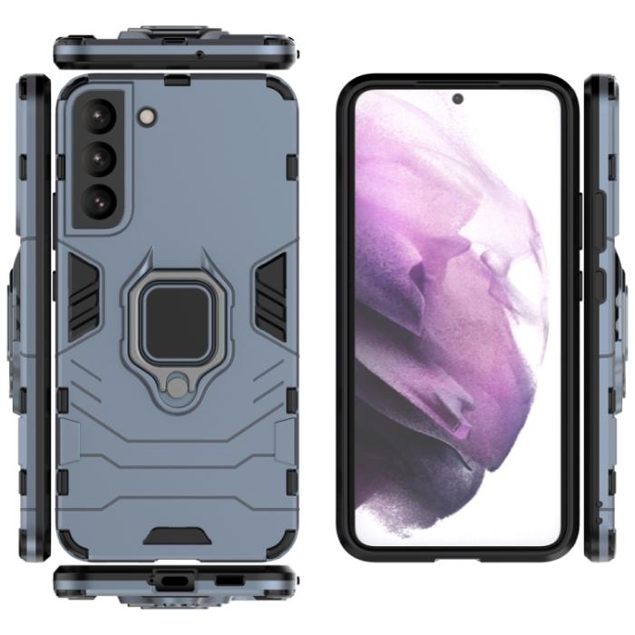 Bild 3, Samsung Galaxy S22 Skal Hybrid Ring Armor Navy Blue