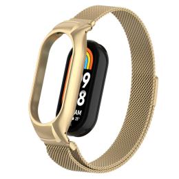 Milanese Loop Metall Armband Xiaomi Smart Band 8 Guld