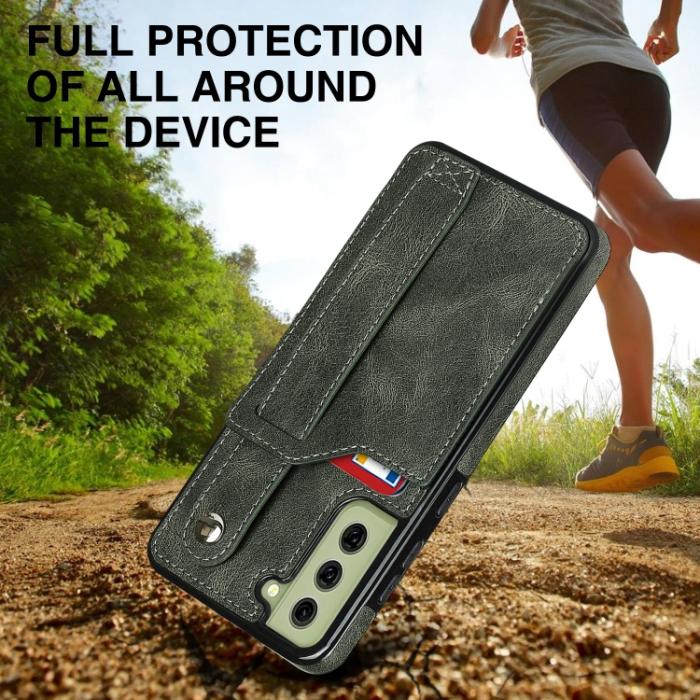 Bild 5, Samsung Galaxy S21 FE Skal Med Kortfack Och Strap Grön