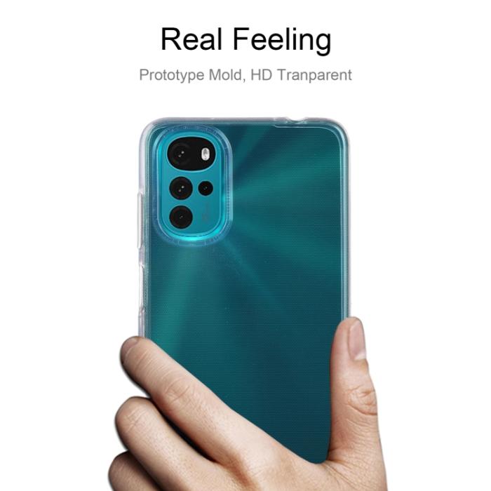 Bild 3, Motorola Moto G22 Skal Transparent TPU